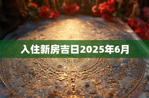入住新房吉日2025年6月