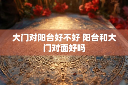 大门对阳台好不好 阳台和大门对面好吗