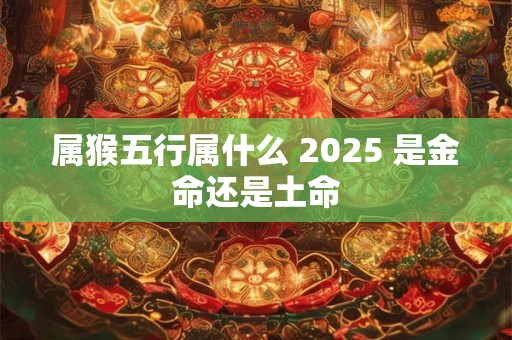 属猴五行属什么 2025 是金命还是土命
