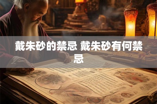 戴朱砂的禁忌 戴朱砂有何禁忌 戴朱砂的禁忌 戴朱砂有何禁忌