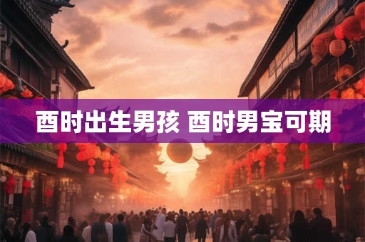 酉时出生男孩 酉时男宝可期 酉时出生男孩 酉时男宝可期