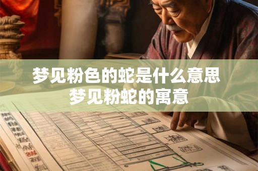 梦见粉色的蛇是什么意思 梦见粉蛇的寓意