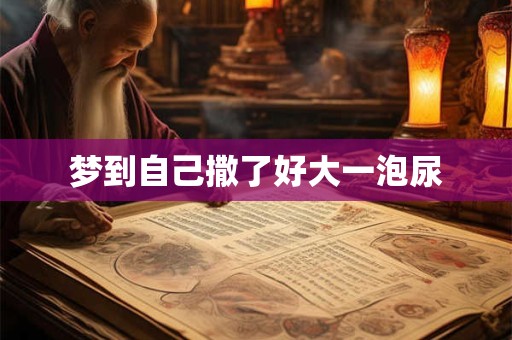 梦到自己撒了好大一泡尿 梦到自己撒了好大一泡尿