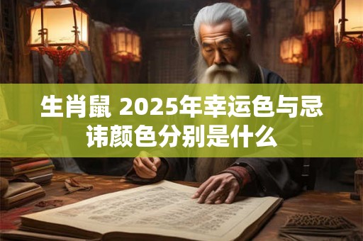 生肖鼠 2025年幸运色与忌讳颜色分别是什么