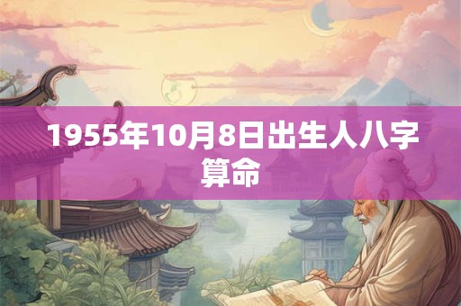 1955年10月8日出生人八字算命