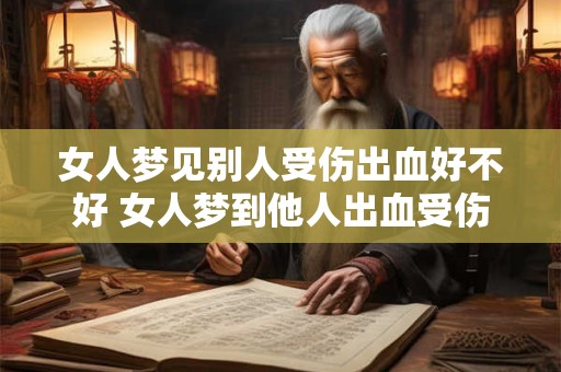 女人梦见别人受伤出血好不好 女人梦到他人出血受伤有何寓意