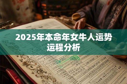 2025年本命年女牛人运势运程分析