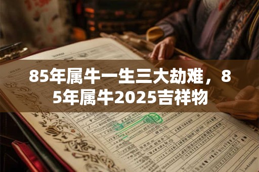 85年属牛一生三大劫难,85年属牛2025吉祥物 85年属牛一生三大劫难,85年属牛2025吉祥物