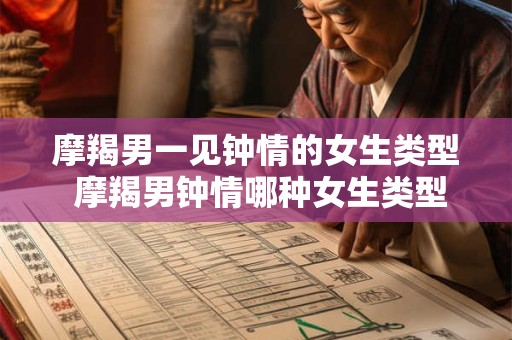 摩羯男一见钟情的女生类型 摩羯男钟情哪种女生类型