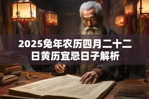 2025兔年农历四月二十二日黄历宜忌日子解析