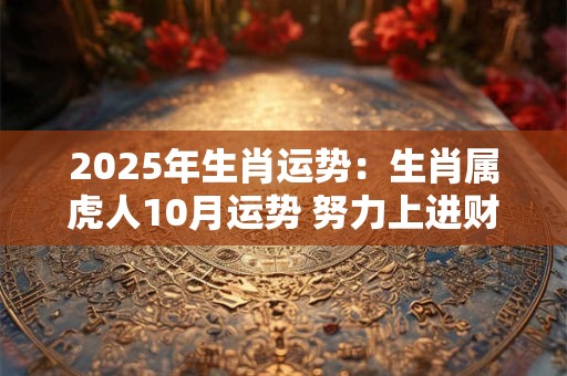 2025年生肖运势：生肖属虎人10月运势 努力上进财源滚滚