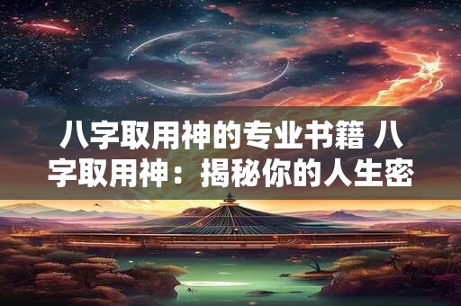 八字取用神的专业书籍 八字取用神：揭秘你的人生密码