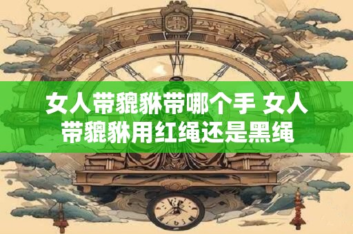 女人带貔貅带哪个手 女人带貔貅用红绳还是黑绳
