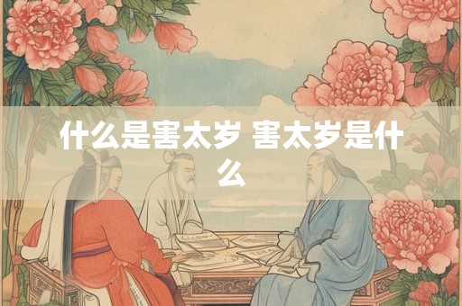 什么是害太岁 害太岁是什么