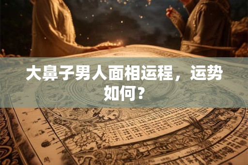 大鼻子男人面相运程，运势如何？
