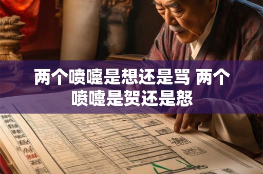 两个喷嚏是想还是骂 两个喷嚏是贺还是怒