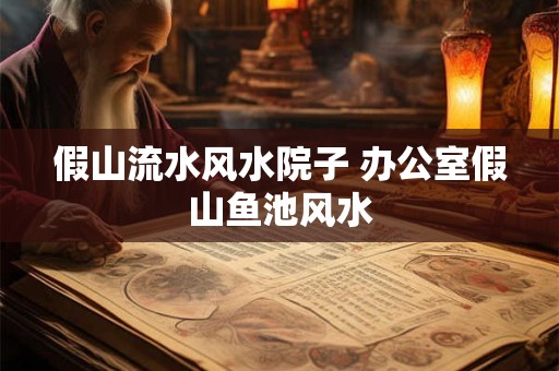 假山流水风水院子 办公室假山鱼池风水