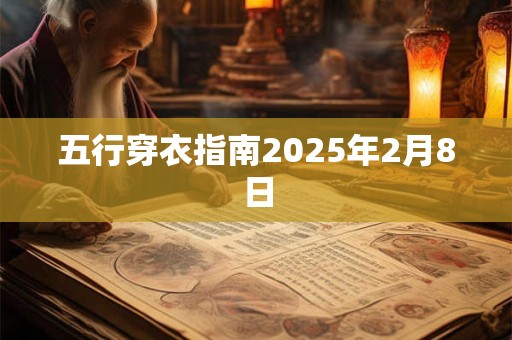 五行穿衣指南2025年2月8日