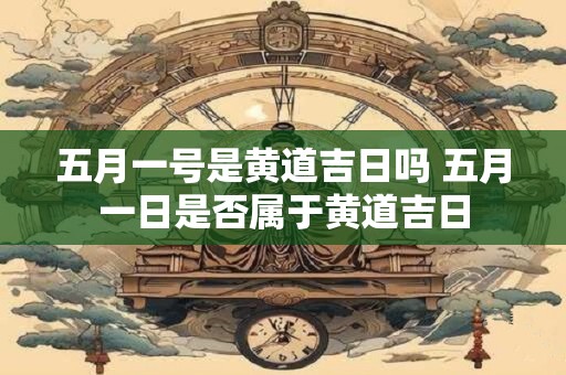 五月一号是黄道吉日吗 五月一日是否属于黄道吉日