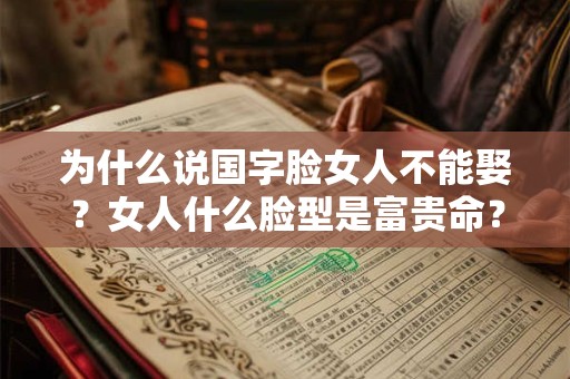 为什么说国字脸女人不能娶？女人什么脸型是富贵命？