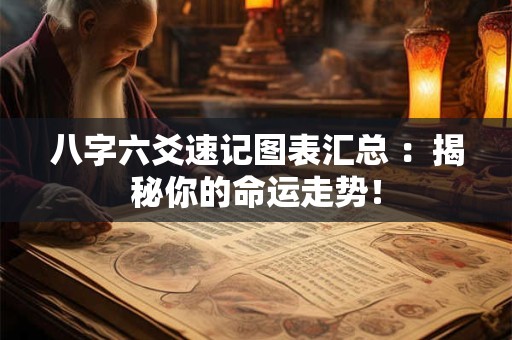 八字六爻速记图表汇总 ：揭秘你的命运走势！