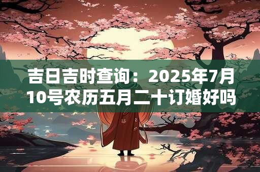 吉日吉时查询：2025年7月10号农历五月二十订婚好吗