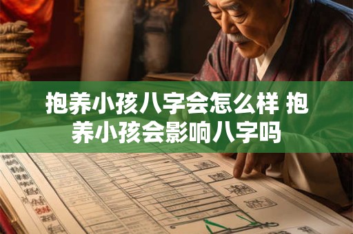 抱养小孩八字会怎么样 抱养小孩会影响八字吗