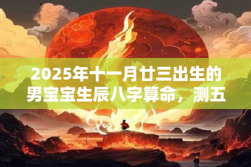 2025年十一月廿三出生的男宝宝生辰八字算命,测五行 2025年十一月廿三出生的男宝宝生辰八字算命,测五行