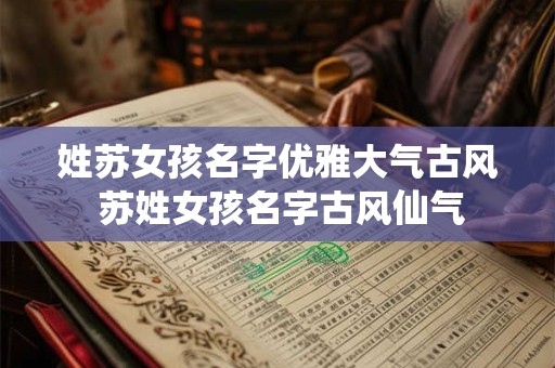 姓苏女孩名字优雅大气古风 苏姓女孩名字古风仙气