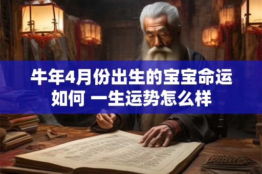 牛年4月份出生的宝宝命运如何 一生运势怎么样