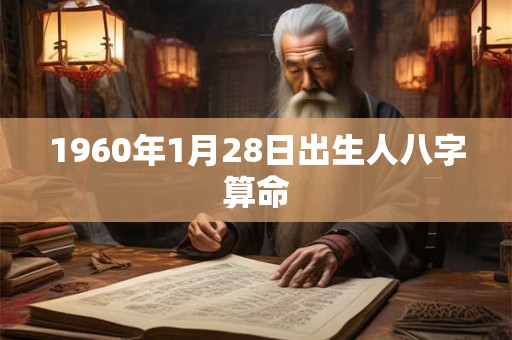 1960年1月28日出生人八字算命