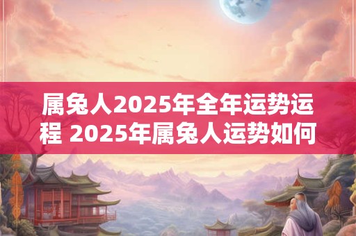 属兔人2025年全年运势运程 2025年属兔人运势如何