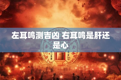 左耳鸣测吉凶 右耳鸣是肝还是心 左耳鸣测吉凶 右耳鸣是肝还是心