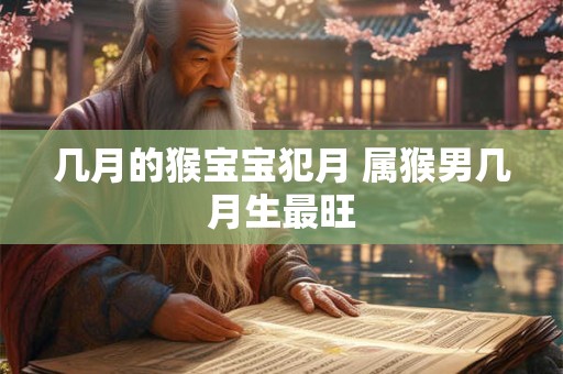 几月的猴宝宝犯月 属猴男几月生最旺