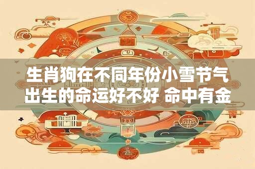 生肖狗在不同年份小雪节气出生的命运好不好 命中有金财吗