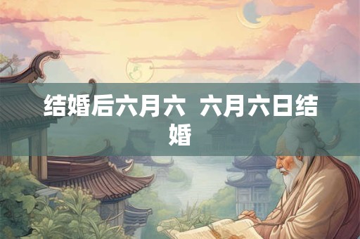 结婚后六月六  六月六日结婚