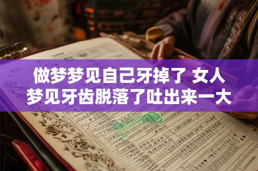 做梦梦见自己牙掉了 女人梦见牙齿脱落了吐出来一大把