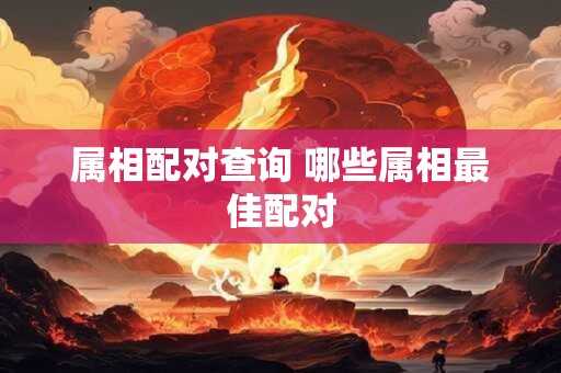 属相配对查询 哪些属相最佳配对