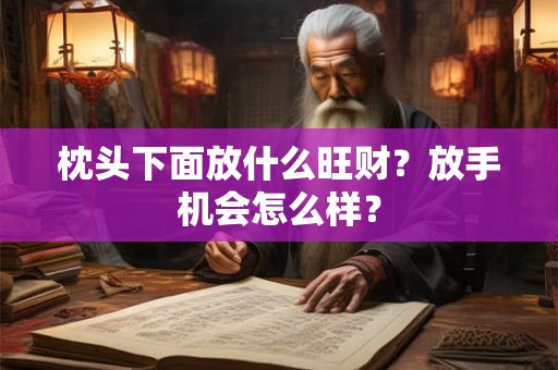 枕头下面放什么旺财？放手机会怎么样？