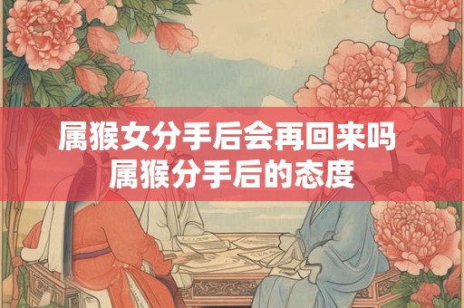 属猴女分手后会再回来吗 属猴分手后的态度