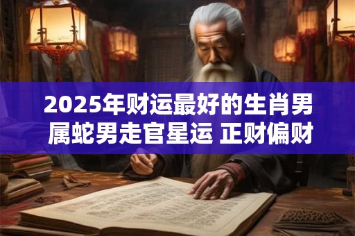 2026年财运最好的生肖男 属蛇男走官星运 正财偏财双丰收