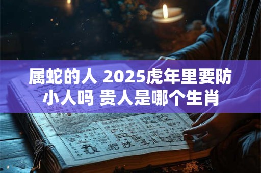 属蛇的人 2025虎年里要防小人吗 贵人是哪个生肖
