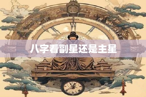 八字看副星还是主星