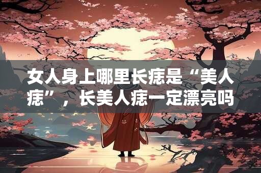 女人身上哪里长痣是“美人痣”，长美人痣一定漂亮吗？