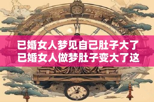 已婚女人梦见自己肚子大了 已婚女人做梦肚子变大了这是什么意思