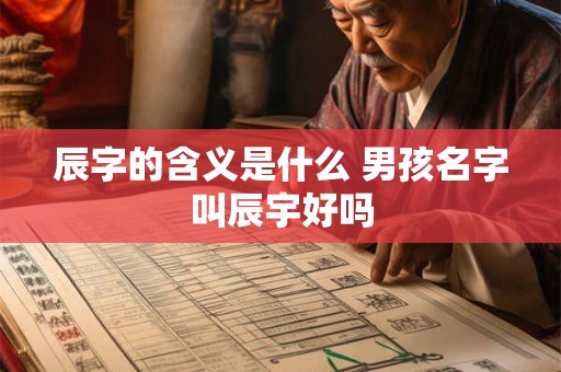 辰字的含义是什么 男孩名字叫辰宇好吗