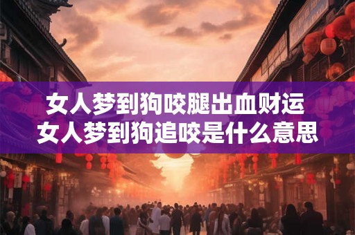 女人梦到狗咬腿出血财运 女人梦到狗追咬是什么意思
