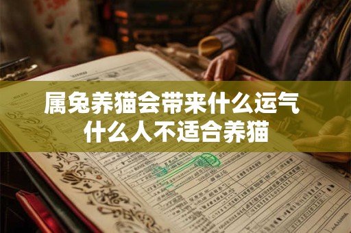属兔养猫会带来什么运气 什么人不适合养猫