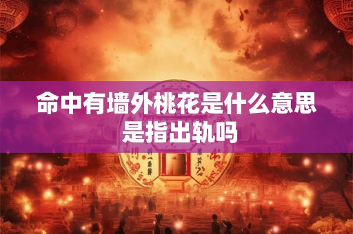 命中有墙外桃花是什么意思 是指出轨吗