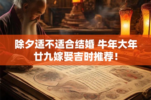 除夕适不适合结婚 牛年大年廿九嫁娶吉时推荐！